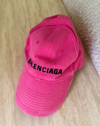 Pink Balenciaga Baseball Cap
