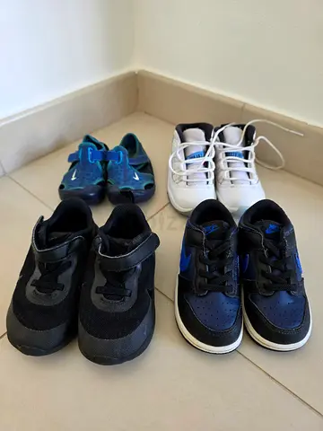 X4 pairs Nike toddler shoes. All UK 6.5
