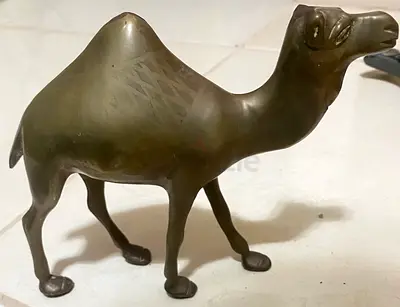 Brass camel sculpture figurine,