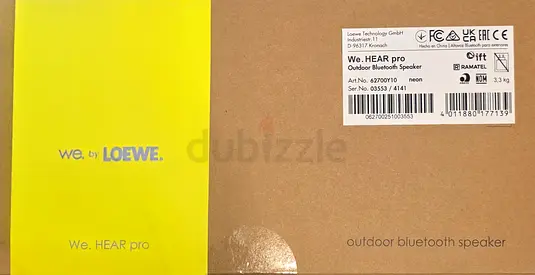 We. by Loewe WE. HEAR pro Outdoor Bluetooth Speaker - Boxed