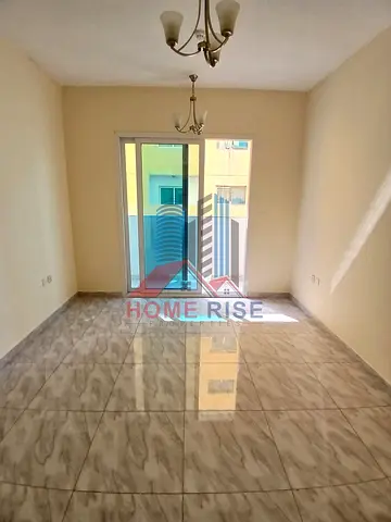Sharjah Dubai Border Elegant 1BHK Available with Big Balcony