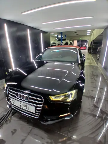 Audi A5 coupe black and red