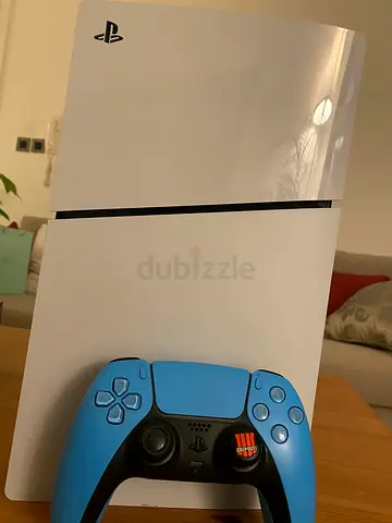 PlayStation 5 Console with Blue DualSense Controller - Good Condition