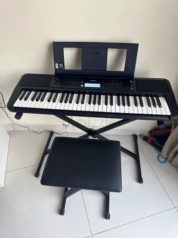 Yamaha PSR-E373 Keyboard + Stand + Bench | Almost New | Urgent Sale | Negotiable | Dubai