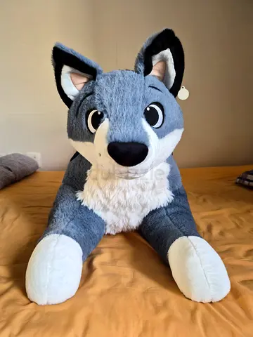 Aspen wolf plush
