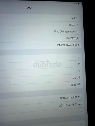 iPad (7th generation) 32GB - Good working condition