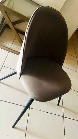 Modern Upholstered Dining/Accent Chair and centre table- Golden for 100 aed only