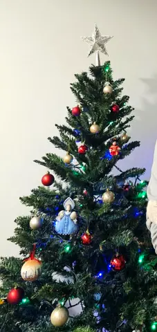 Artificial Christmas Tree with Ornaments and Lights included