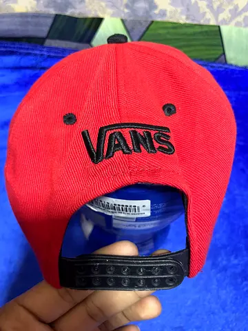 Red Vans Adjustable Baseball Cap