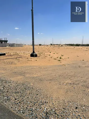 For Sale in Sharjah, Al Qasimia City (Phase 3) Industrial Land Area: 18,320 sq ft Corner plot on two 24m streets