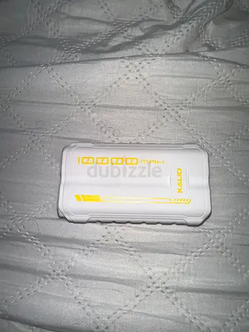 White KALIO Portable Power Bank (Compact, Used) 10k MAH