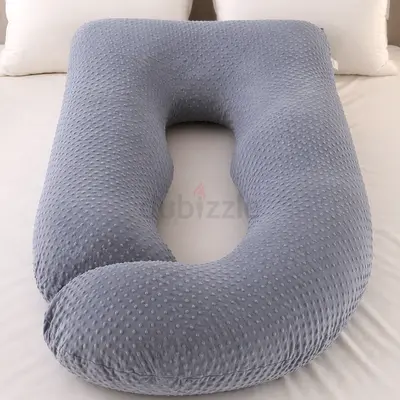Large U-shaped Full Body Pregnancy / Maternity Pillow - Grey