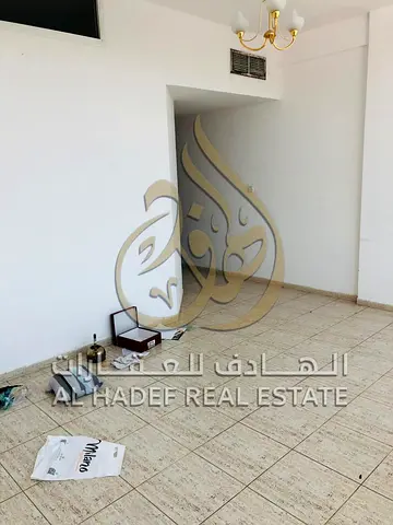 For annual rent in Sharjah – Al Majaz 2, located on Jamal Abdul Nasser Street, a 1-bedroom apartment with a living room is now available in a prime an