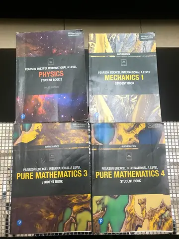 A level Physics and Math textbooks- edexcel