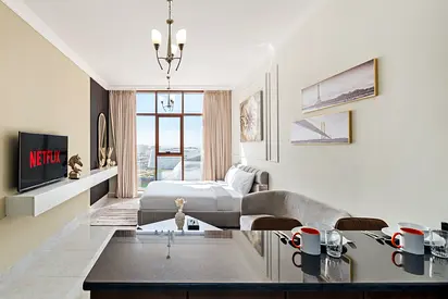 Hotel serviced apartment studio Available with open kitchen || Free Gym, Pool, Covered parking