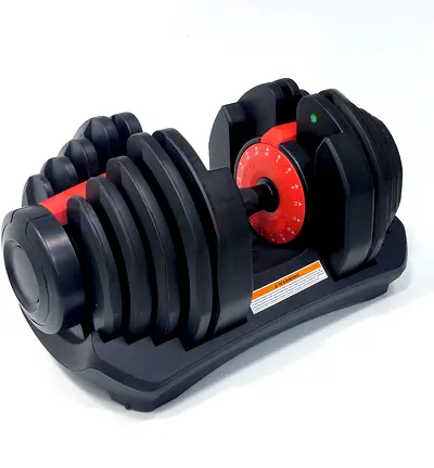 Adjustable Dumbbell 40KG | 5–40KG Quick Select Free Weights with Black Ergonomic Grip Handle