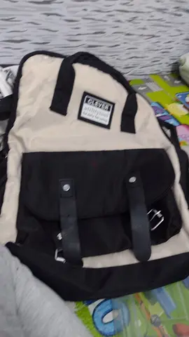 Beige and Black Casual Backpack - Good Condition