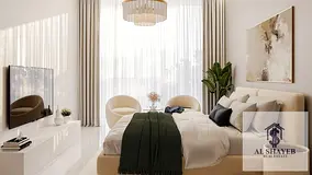 Furnished 1BR | Jade Tower Majan | Pool &amp; Skyline Views