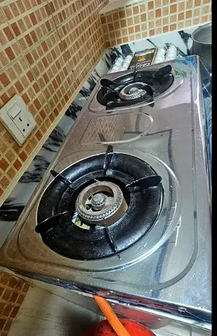Used 2-Burner Stainless Steel Gas Stove (Compact) - Good Working Condition