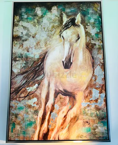 Framed Horse Painting - Large Wall Art