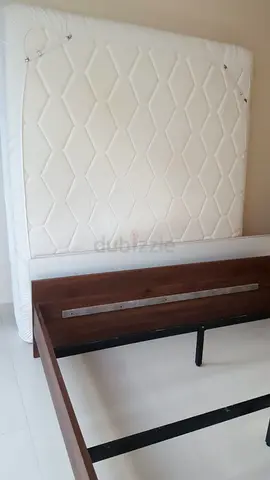 King Size bed frame with mattress — good condition