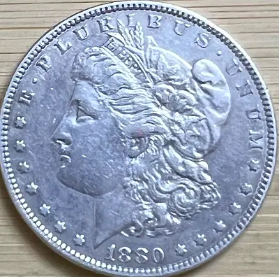 1880 Morgan Silver Dollar - US Silver Coin ( excellent condition MS65+)