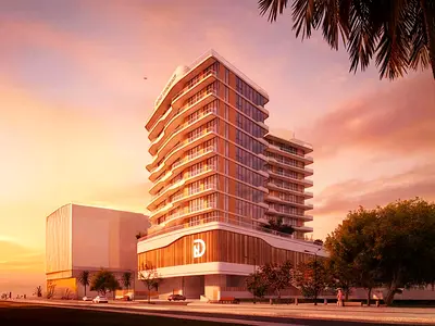 استوديو مفروش | 09 مساكن الحياة | إطلالات على المسبح والمارينا