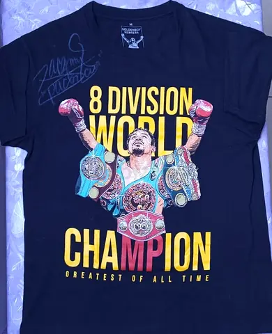 Black 8 Division World Champion Graphic T‑Shirt - Size M