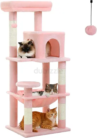 116 cm Tall Cat Tree Pink