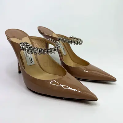 AUTHENTIC JIMMY CHOO BING 100 MULES (SIZE 39.5/UK6.5)