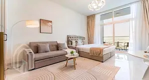 High Floor| Furnished Studio | Miracle Garden View | Ready to Move | Arjan