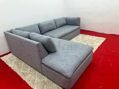 Like new condition pottery barn lshape sofa