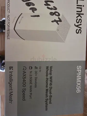 Linksys Velop WiFi6 AX5400 Dual-Band Whole-Home Mesh Router (SPNMX56) - New/Boxed