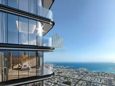 شقة بغرفة نوم واحدة | برج ترامب SZR | إطلالات على البرج والبحر | مفروشة