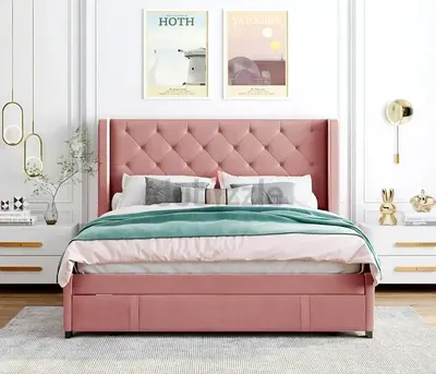 King Size 180x200 Bed - Fully Custom Made Bedframe - UAE Sharjah Manufactured