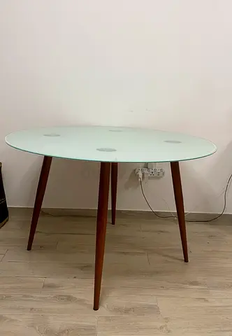 Round Glass Table