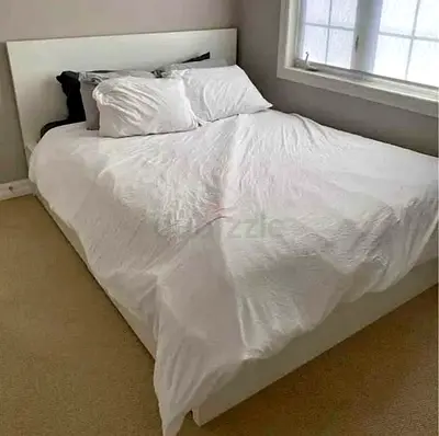 IKEA White MALM Queen Storage Bed with IKEA Mattress 160 x 200 cm