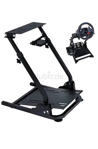 Adjustable Metal Racing Wheel and Pedal Stand — Foldable Sim Racing Mount