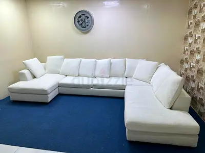 Same like new condition the one brand white color Ushape sofa