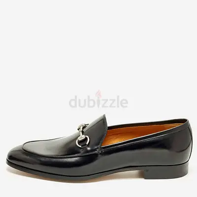 Authentic Gucci Horsebit Size 46 Black Leather Loafers
