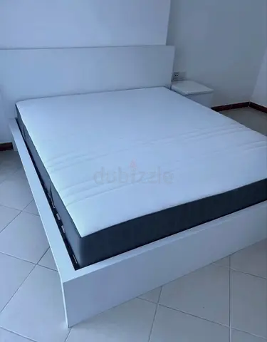 Ikea malm king size bed with ikea mattress like new