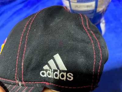 Black Adidas Baseball Cap with Logo - Good Used Condition