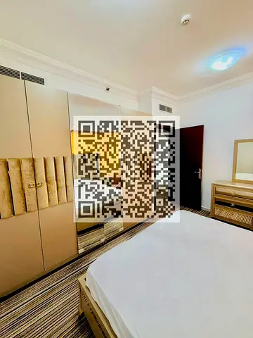 شقة جاهزة للسكن، غرفة نوم واحدة مفروشة بالكامل | إطلالة على الكورنيش | حمامان | المجاز 1 | 3800 درهم إماراتي