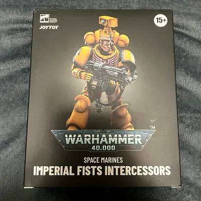 Warhammer 40K Space Marines Imperial Fists Intercessors Action Figure (JoyToy)