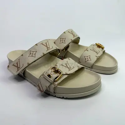 AUTHENTIC LOUIS VUITTON BOM DIA FLAT MULES (SIZE 40/UK7)