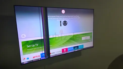 Samsung OLED TV with screen damage - 55 inch (needs repair)