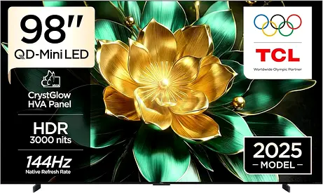 TCL 98C7K Television 98 Inch Smart TV 4K QD-Mini LED Colorful Quantum Crystal HDR 3000nits Gaming Go