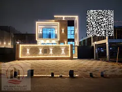 Modern villa with 5 bedrooms, roof, and swimming pool, featuring luxurious finishes, for sale in Al-