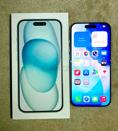 Apple iPhone 15 blue with Box - Good Condition new