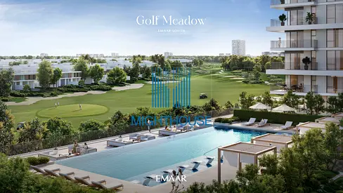 شقة بغرفة نوم واحدة | جولف ميدوز | إطلالة على الجولف والمسبح